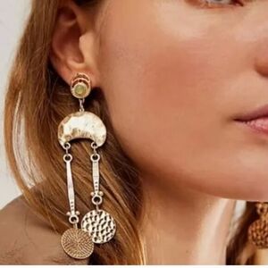 Free People Dangle Statement Earrings, NWOT